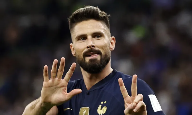 3. Olivier Giroud (AC Milan)