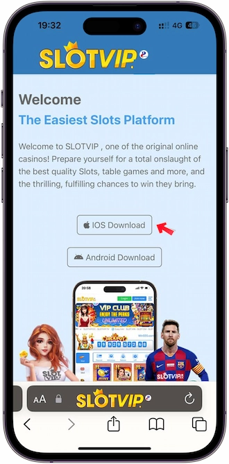 Step 2: Click on "IOS Download".