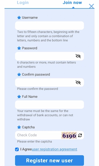 Step 2: Provide accurate registration information.